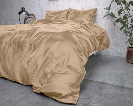 Sleeptime dirbtinio šilko patalynės komplektas Beauty Skin Care smėlinė 200×220