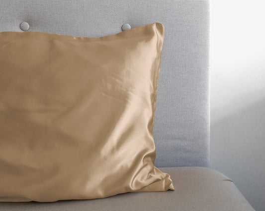 Sleeptime dirbtinio šilko pagalvės užvalkalas Beauty Skin Care Taupe 60x70