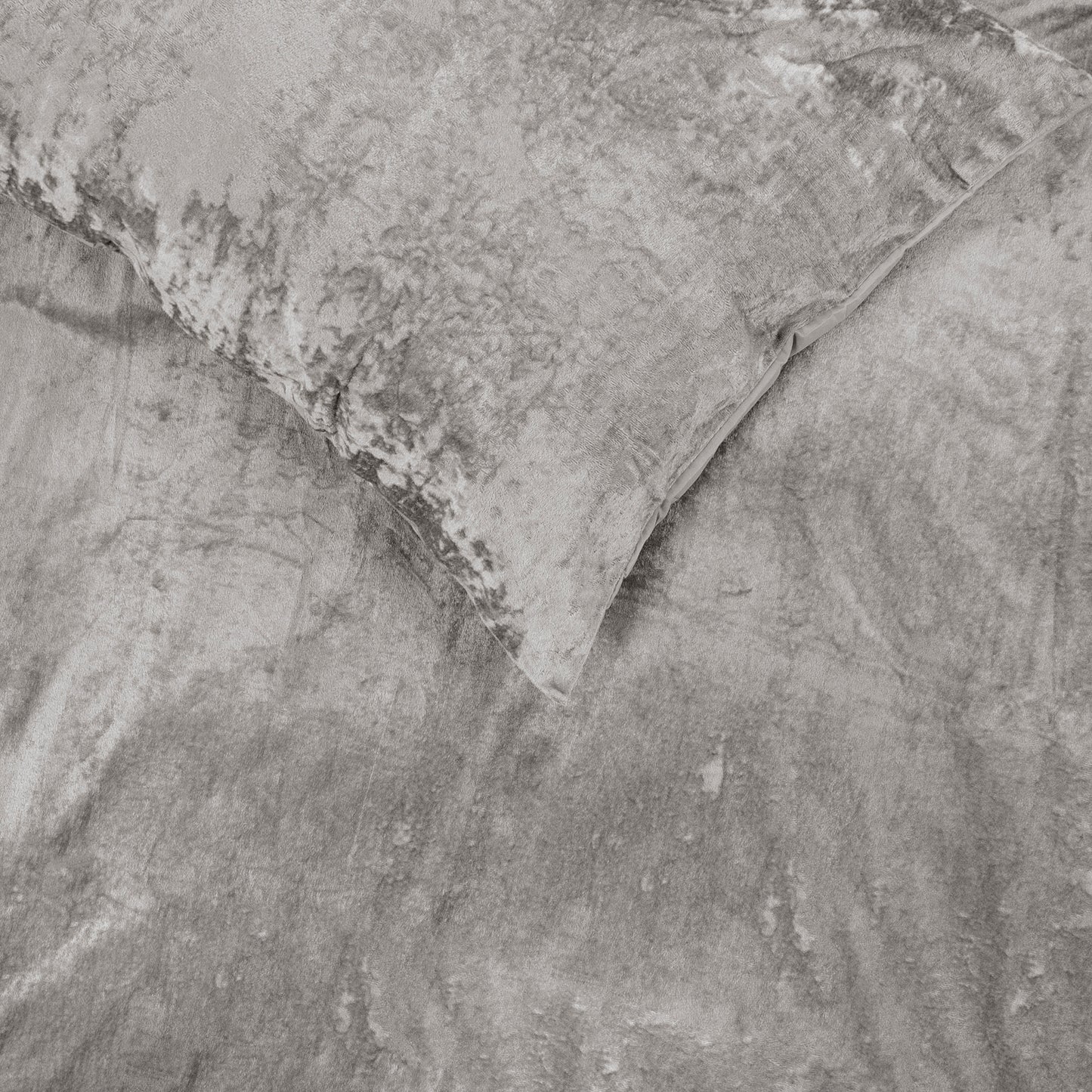 Dreamhouse aksominės patalynės komplektas Crushed Velvet kreiminis 200x220 ir 140x200