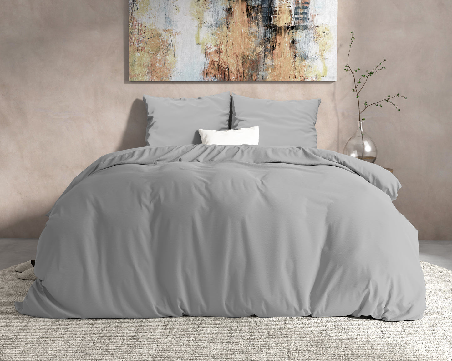 Dreamhouse pilkas flanelės patalynės komplektas