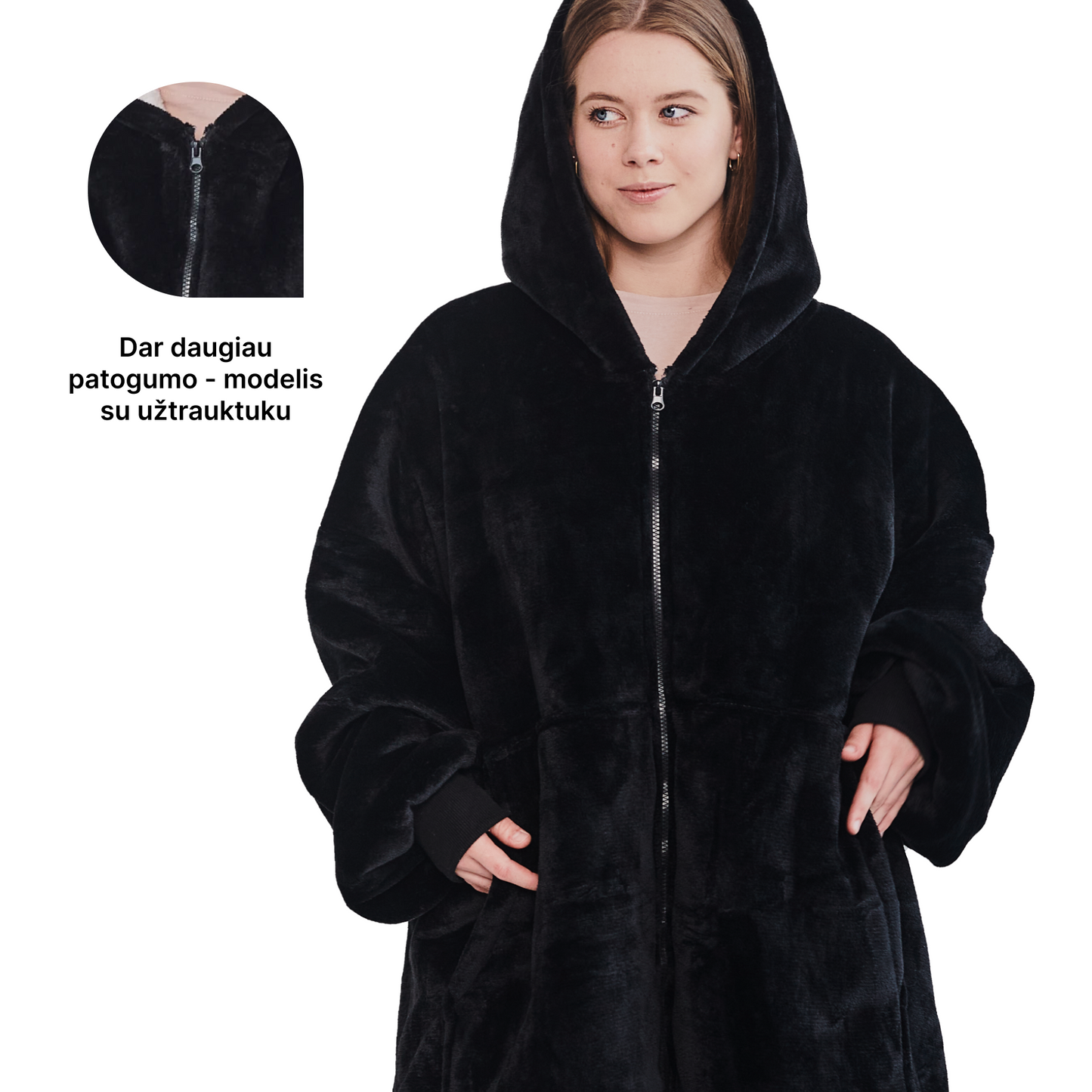 Noxnox Hoodie džemperis pledas