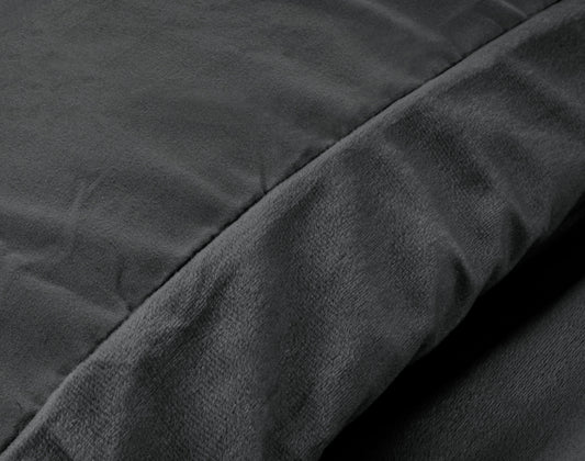 Sleeptime veliūrinė patalynė Velvet Uni antracitas 200×220