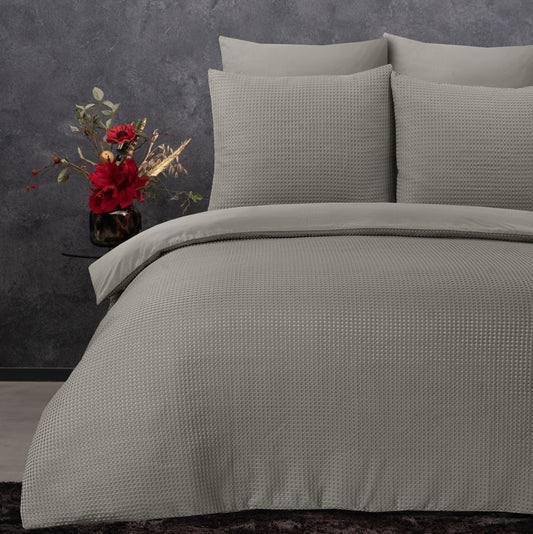 Sleeptime Waffle vaflinė patalynė smėlinė 200×220