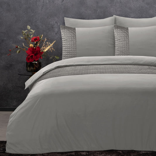 Sleeptime pilkas Velvet komplektas