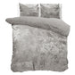 Dreamhouse aksominės patalynės komplektas Crushed Velvet sidabrinė 200×220