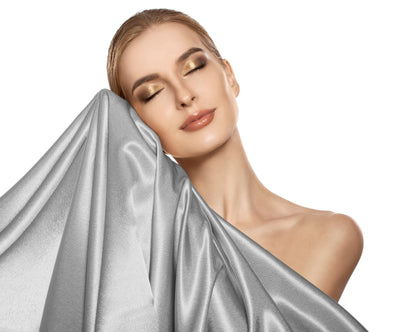 Sleeptime dirbtinio šilko pagalvės užvalkalas Beauty Skin Care sidabrinis