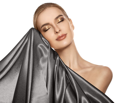 Sleeptime dirbtinio šilko pagalvės užvalkalas Beauty Skin Care antracito spalvos