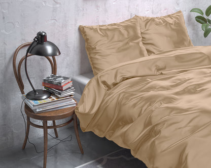 Sleeptime dirbtinio šilko patalynės komplektas Beauty Skin Care smėlinė 200×220
