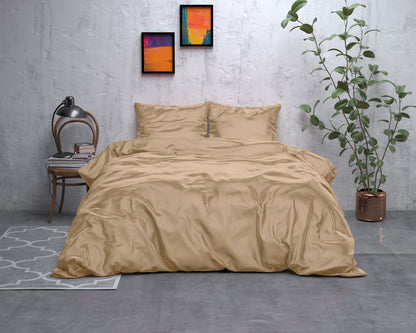 Sleeptime dirbtinio šilko patalynės komplektas Beauty Skin Care smėlinė 200×220