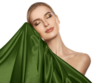 Sleeptime dirbtinio šilko pagalvės užvalkalas Beauty Skin Care žalias