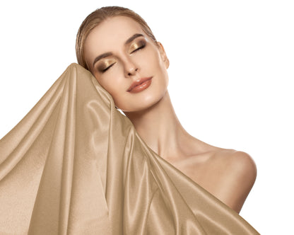 Sleeptime dirbtinio šilko pagalvės užvalkalas Beauty Skin Care Taupe 60x70