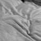 Velvet Uni pilkas pliušinės patalynės komplektas