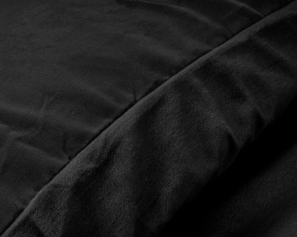 Sleeptime veliūrinė patalynė Velvet Uni juoda 200×220