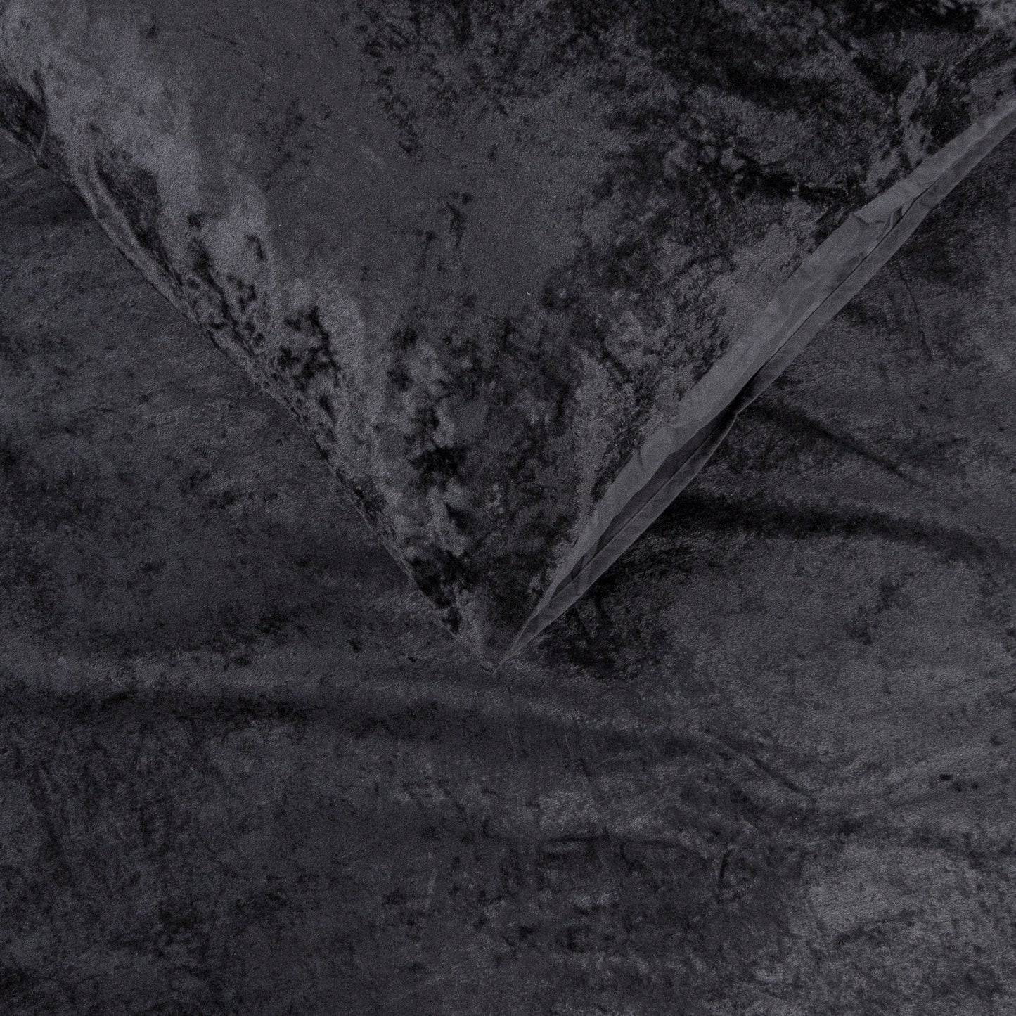 Dreamhouse aksominės patalynės komplektas Crushed Velvet juodas 200x220