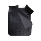 Dreamhouse aksominės patalynės komplektas Crushed Velvet juodas 200x220