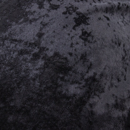 Veliūro patalynės komplektas Crushed Velvet juodas 200x220