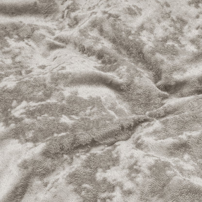 Veliūrinės patalynės komplektas Crushed Velvet Kreminės spalvos 200x220 140x200 dydžiai