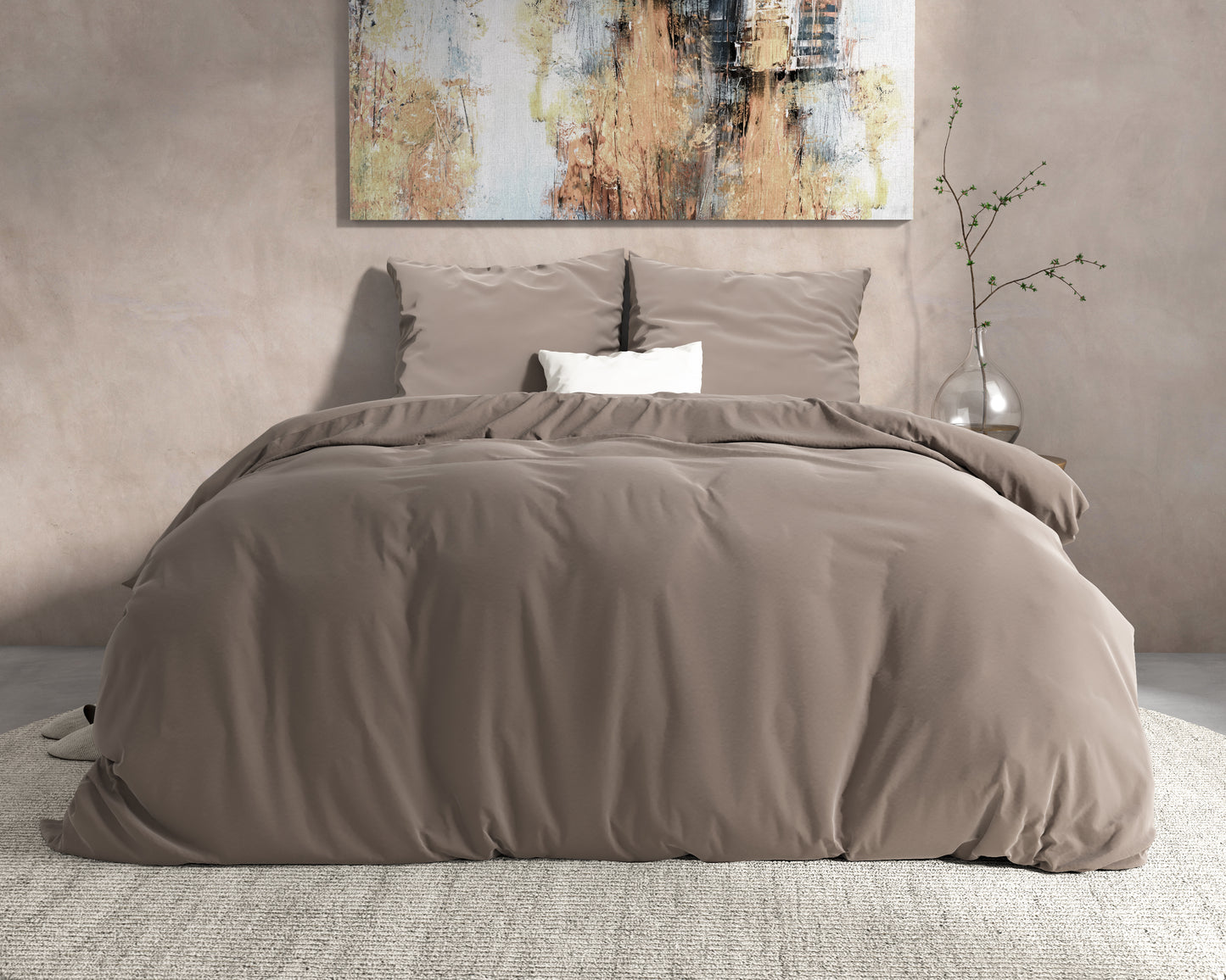 Dreamhouse rudas flanelės patalynės komplektas