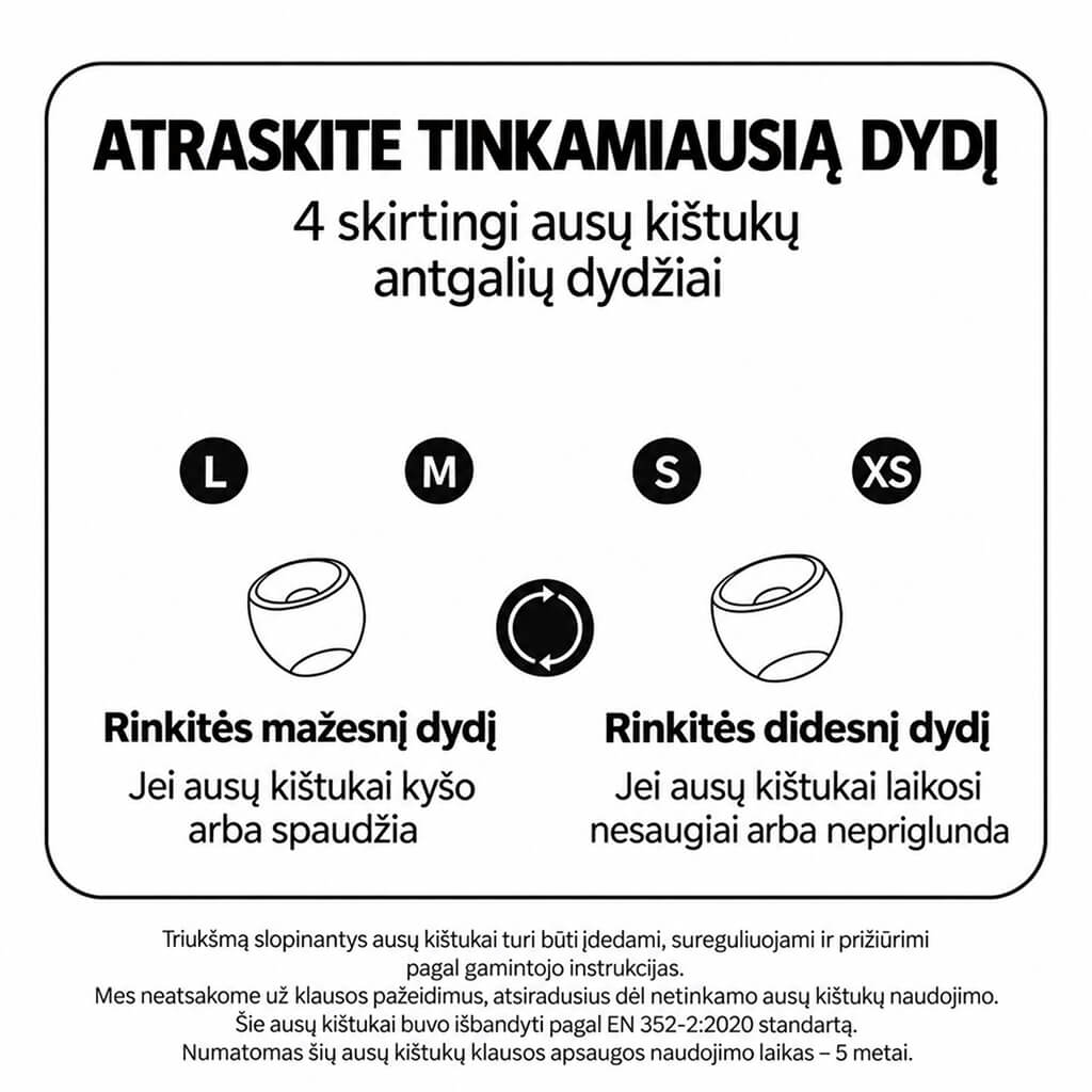 Ausų kištukai koncertams Sound