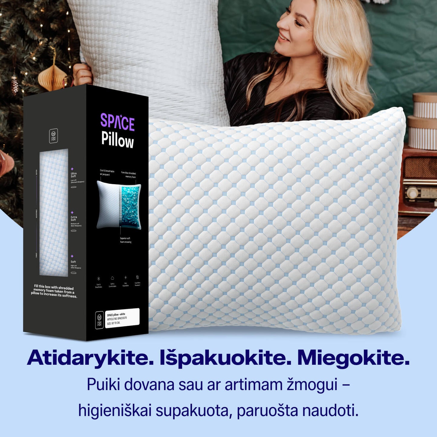 Reguliuojama pagalvė Spacepillow
