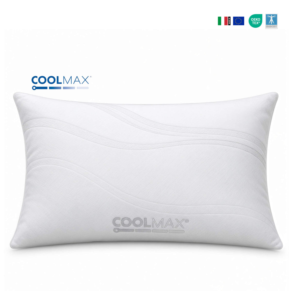Viscospring Coolmax – itališka spyruoklinė pagalvė su COOLMAX® audiniu