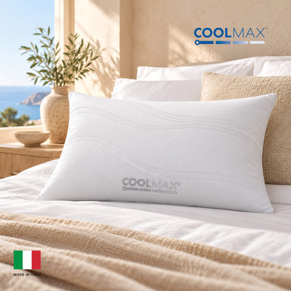 Viscospring Coolmax – itališka spyruoklinė pagalvė su COOLMAX® audiniu