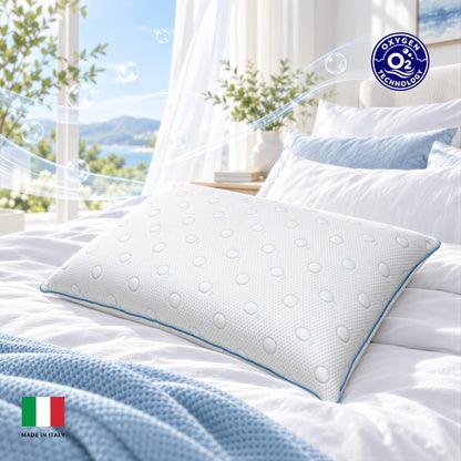 Viscospring Oxygen – itališka spyruoklinė pagalvė su Oxygen technologija 41×70 cm