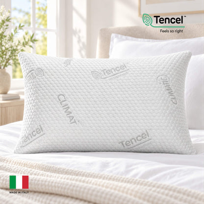 Viscospring Tencel – itališka spyruoklinė pagalvė su TENCEL™ audiniu 50×70 cm